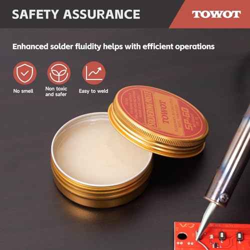TOWOT Solder Flux For Soldering Flux Paste For Electronics Rosin 2.12 Oz (60g)