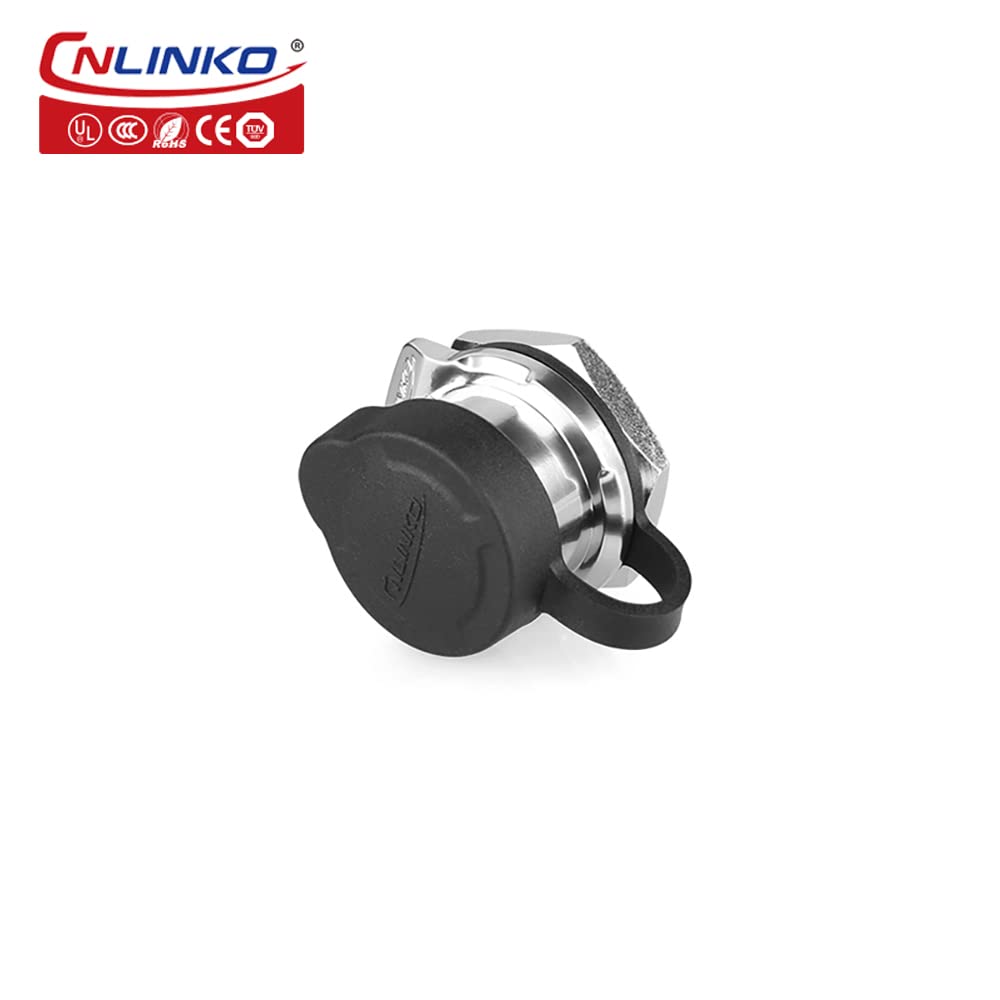 CNLINKO LP20 2 Pin Waterproof Connectors,IP68 Circular Connectors Fast Locking Plug,2-12 Pin Power Connector M20 Male Female Plug,LED Outdoor Lighting Connectors(2 Pin)