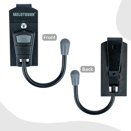 MELOTOUGH Tool Belt Hook Tool Holster Cordless Drill Holster Hook with Metal Clip for Work Belt (Grey)