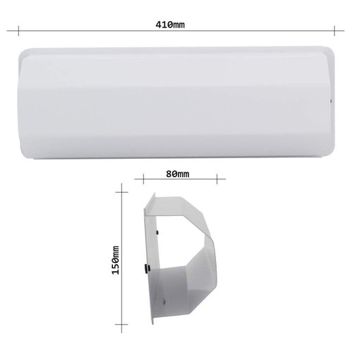 Rottner 3028 Pescara Newspaper Holder Suitable for Any Mailbox - White