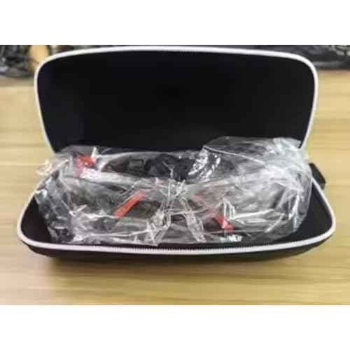 Red Frame (New) Safety Glasses Goggles for Eye Protection with Clear Anti Fog Scratch Resistant shattered Proof, Best Safety Glasses of ANSI Z87 & EN 166 with Carrying Case (1 Piece).
