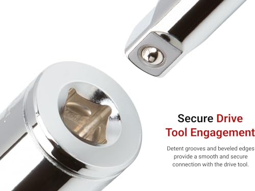 TEKTON Shallow 17mm 6-Point Drive Socket - 3/8 Inch Drive, Chrome Finish