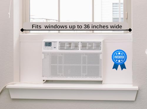 Breeze Stop Insulation Side Panels for Window AC Units, Fits Up to 36" Wide, White