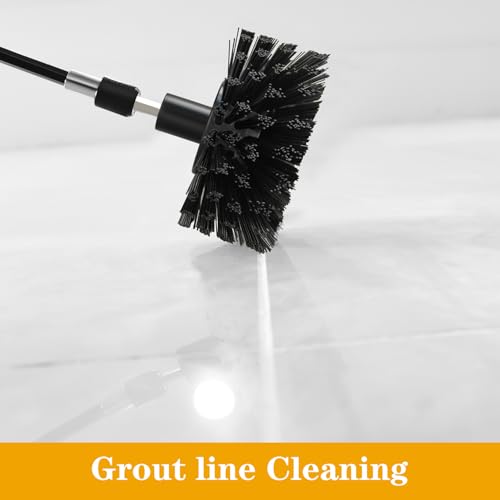 4pcs Drill Brush Attachment Kit, 2025 New Grout Drill Brush Set, All Purpose Power Scrubber Cleaning Kit for Bathtubs, Tile Grout Lines, Bathroom, Showers, Tile, Tile Seams