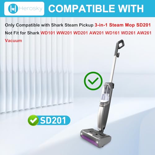 3-Pack SD201 Brush Roll Replacement for Shark Steam Mop SD201 — Fits SD200/SD205 Series