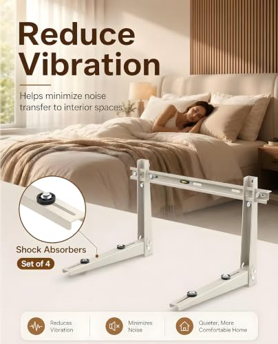 Heavy Duty Mini Split Wall Mount Bracket for 9000–36000 BTU AC, 550 lb Capacity