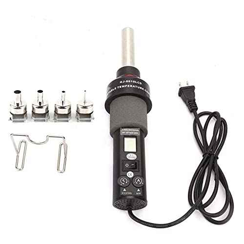 450W Electronic Heat Hot Air Gun Heat Hot Air Gun, LCD Adjustable Desoldering Soldering Tool for IC SMD BGA US Plug 110V