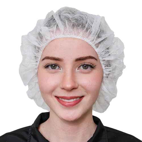 Unisex Polypropylene Bouffant Caps [100 | 1000 | WHITE | BLUE | 21" | 24" | 28"]