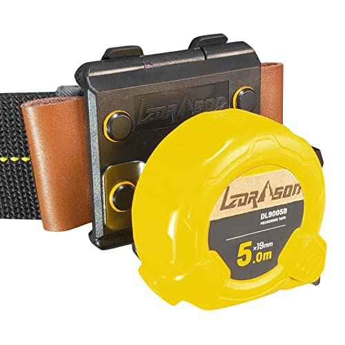 Tape Measure Holder for Belt Clip on, Measuring Tool Holster Holder Measuring Tape Holder for Belt. Pack 1.