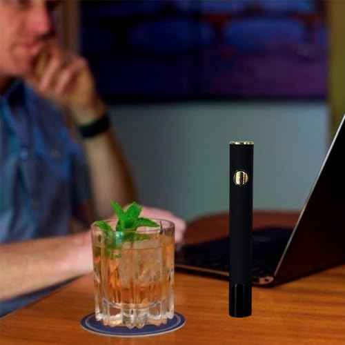 FlamePen Premium Universal Rechargeable Battery Pen, 650mAh Cordless Thread Burner, Threaded with Soldering Iron, Black & Gold