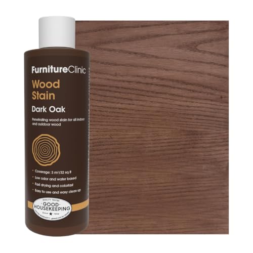 Furniture Clinic 250ml Water-Based Dark Oak Wood Stain - Fast Drying