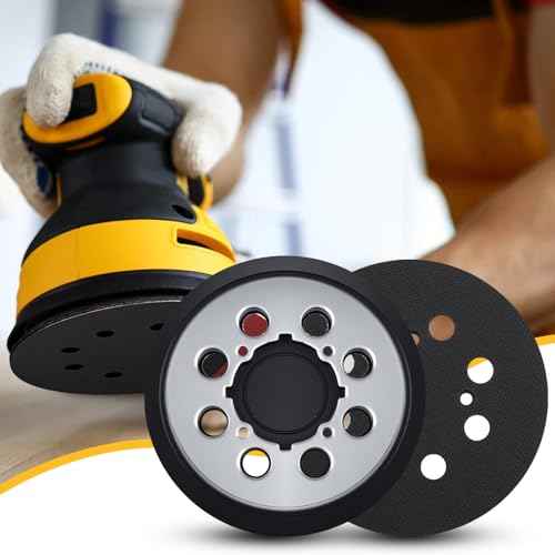 1 Pack Sander Replacement Pad for Dewalt, 5-Inch 8 Holes Hook and Loop Aluminum Alloy Orbital Sander Replacement Pad for DWE6421/6421K, DWE6423/6423K, DCW210B, DWE64233, N329079