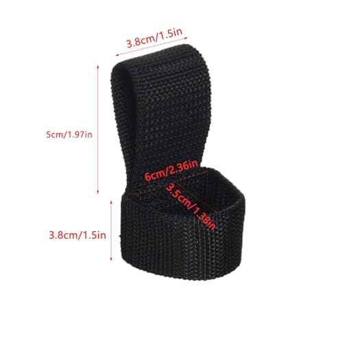 2 Pack Hammer Holder Belt Holster Secure Nylon Loop Compact Storage Organizer Carrier for Hatchet Axe Flashlight LED Torch Cell D Display Box Camping Flash Light