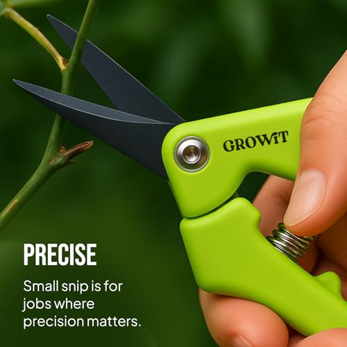 Craft911 2-Pack Stainless Steel Gardening Pruning Shears & Snips - Durable, Ergonomic, Safety Lock, Combo for Gardening & Landscaping