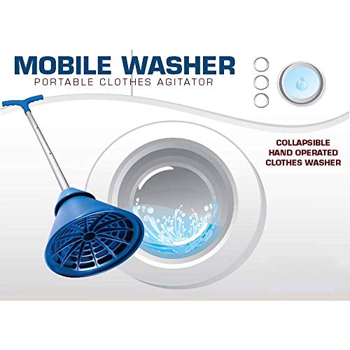 Portable Clothes Washer - Lightweight 5-Gallon Mobile Laundry Agitator