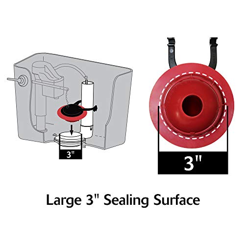 TOTO 3 Inch Replacement Flapper for Select Toilet Flush Valves - Pack of 1