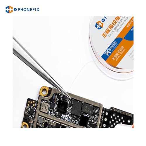 0.02mm 120M Phone Motherboard Soldering Jump Wire Pure Copper Non-Insulated Conductor Wire for Mobile Phone iPhone Logic Board Soldering Repair