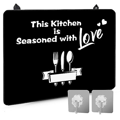 QTECLOR ZQ 28.5" x 20.5" Extra Large Glass Stove Top Protector Cover