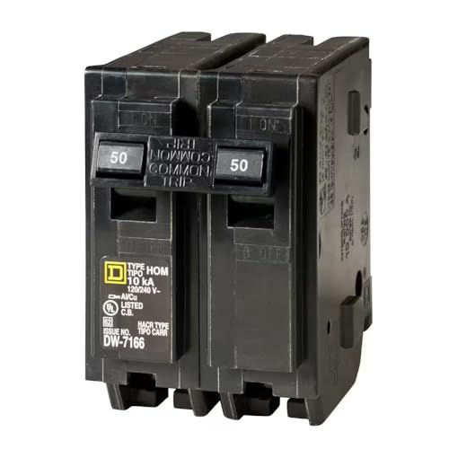 Schneider Electric BKR SQ. D HOM 2P 50A 2-Inch Circuit Breaker