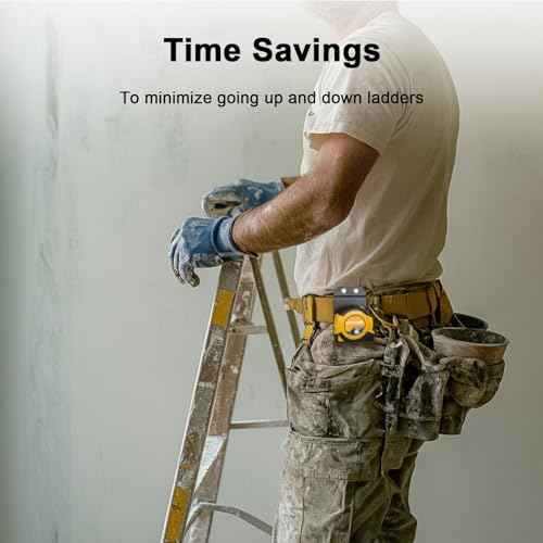 Tape Measure Holder for Belt, Tape Measure Belt Clip, Measuring Tapes Holder Fits Up to 2" Tool Belts, Quickly Grab or Hang
