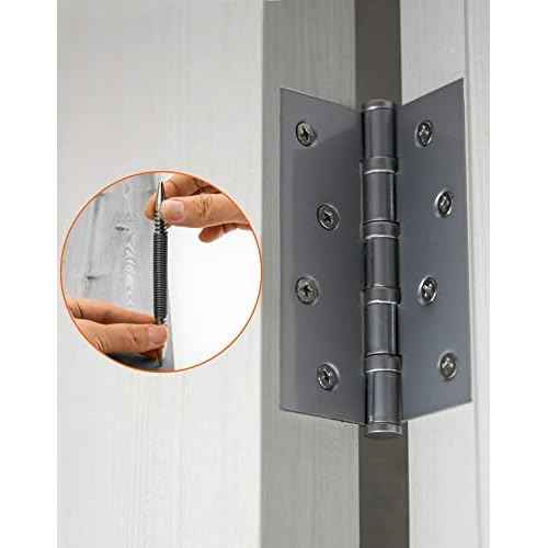 QWORK Pin Punches 1/32" & 1/16" Nail Set, Nail Setter and Hinge Pin Punch Set, 2 Pcs Double Head Spring Tool, 3500 PSI Strike Force Door Pin Removal Tool,