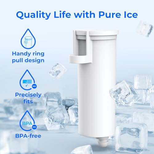 Waterdrop C33 Ice Maker Filter 3-Pack for GE Opal Nugget (White, 3-Pack)