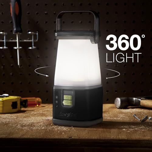 Energizer WeatherReady PRO-360 LED Camping Lantern Black 500 Lumens