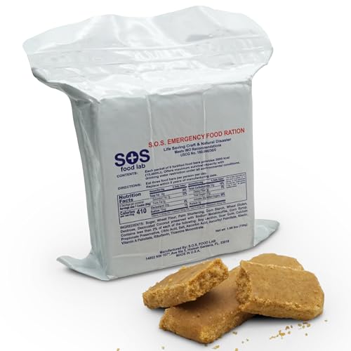 SOS Emergency Food Rations 3600 Calorie 3-Day Survival Food Bar Pack of 1