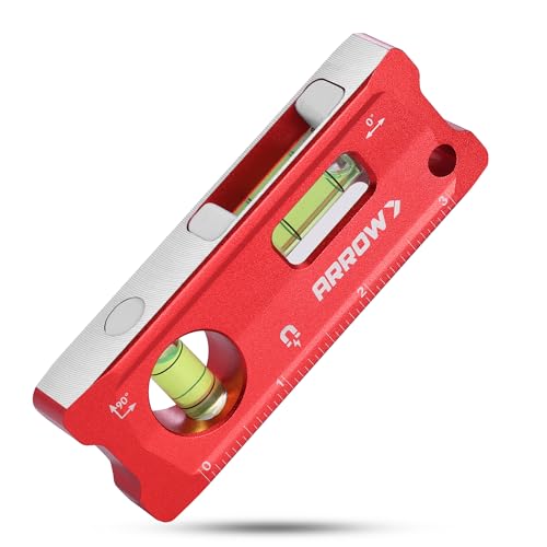 ARROW 4-Inch Torpedo Level - Magnetic Pocket Leveler Tool (4 inch)