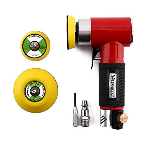 Valianto Red 2-Inch & 3-Inch Air Random Orbital Sander Pneumatic Dual Action Polisher