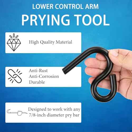 6007 Lower Control Arm Prying Tool, Designed for 7/8 Inches Diameter Pry Bar, Specialty Bushing Tool Ideal for Front-Wheel Drive Vehicles, Imports, and Minivans (1 Pack)