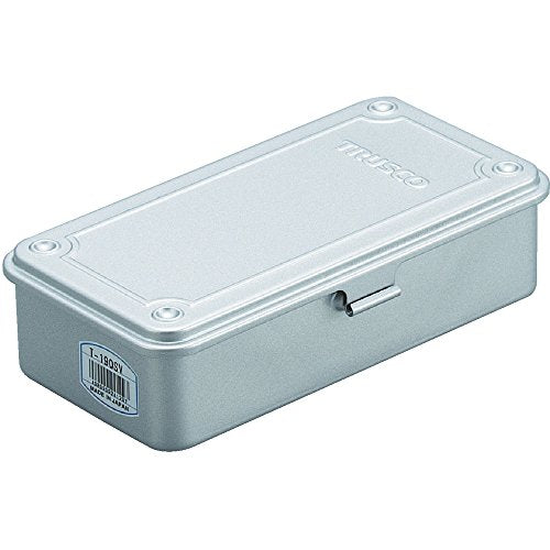 Trusco T-190SV Trunk Type Tool Box Silver 7.6 x 4.3 x 2.2 in