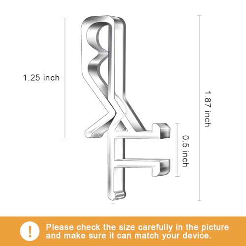 12 pcs Clear Plastic Valance Clips 1-7/8 inch for Hidden Channel Blinds - Takngjd