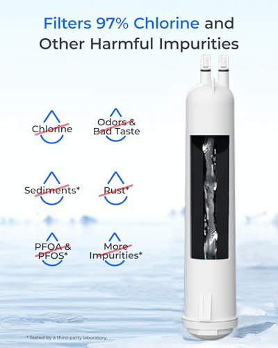 Waterdrop 3-Count Refrigerator Water Filter Replacement for Filter 3 - NSF Certified