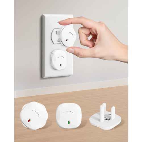 Outlet Covers Baby Proofing, 40 Pack Plug Covers for Electrical Outlets, Outlet Plug Covers to Prevent Power Shock Safety, for US 3-Prong, Plug Protectors for Home, Office, White