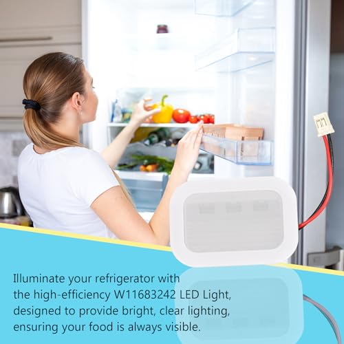 Obida 2 PCS W11483116 Refrigerator LED Light Replacement Module for Whirlpool/KitchenAid