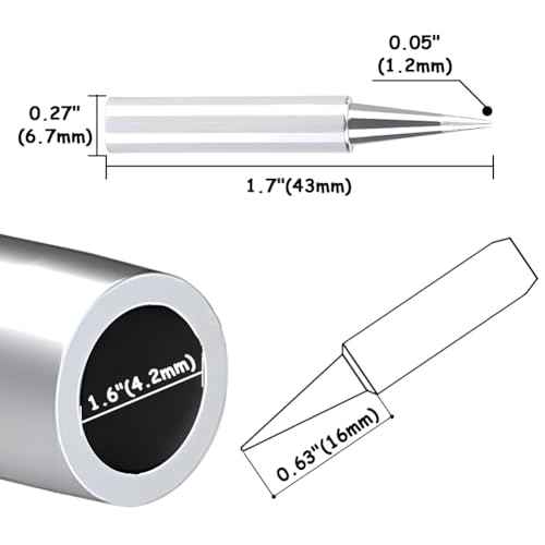 10Pcs Lead-Free 900M-T-B Soldering Iron Tips Solder Welding Replacement Tip Kit for Hakko/Radio Shack/TENMA/QUICK/Aoyue/ATTEN/Yihua Soldering Station with 10g Lead-Free Solder Wire
