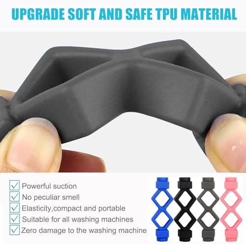 Magoog Washer Door Prop - Shorter Space Saver for Front Load (Grey) TPU