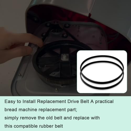 2 Pack Bread Machine Drive Belt for Sunbeam 5891 / Rosewill R-BM-01 (179 Teeth) GKZKNG