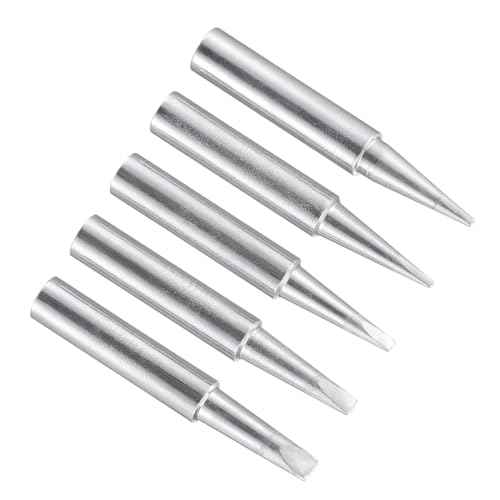 Soldering Iron Tips, 4x41mm 0.8D+1.2D+1.6D+2.4D+3.2D, Solder Tips Fine Soldering Gun Replacement Solder Welding - (Applications: for Soldering Irons Soldering Station), 5 Pieces