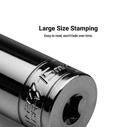 Capri Tools 14 mm Shallow Socket, 1/4-Inch Drive, 6-Point, Metric