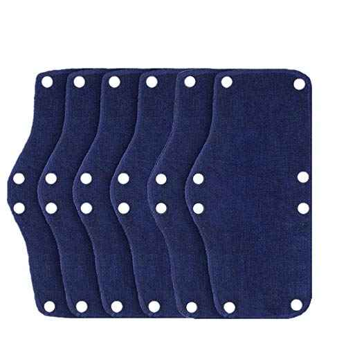 Hard Hat Sweatband, Cotton Hard Hat Liner, Reusable Hardhat sweatbands(Blue