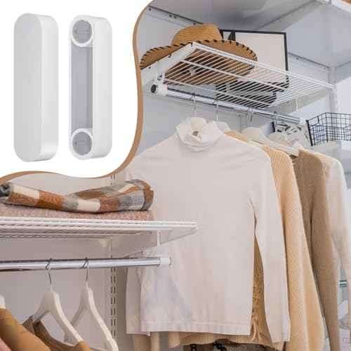 4 Pcs Plastic Rod Spacer Cap Closet Rod Wire Shelf End Caps Closet System Parts Shelf Covers for Wire Shelves