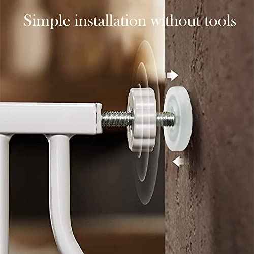 Vmaisi 8MM Pressure Gates Threaded Spindle Rods, Baby Gates Accessory Screw Bolts Kit Fit for All Pressure Mounted Walk Thru Gates 4 Pack