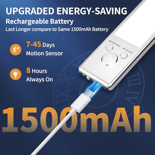 Soul Link 2-Pack 9.5" 76-LED Motion Sensor Under Cabinet Lights,