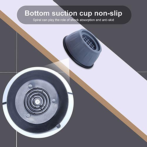MWELLEWM 4-Pack Anti-Vibration Pads for Washing Machine & Dryer, 1.57in x 0.16in Rubber Feet