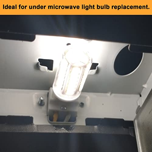 Gaormii Daylight White 5W G8 LED Bulb 2-Pack for microwave hood light, 120V, 500lm, dimmable