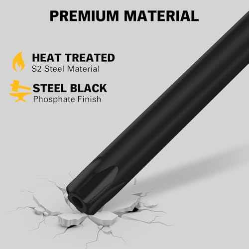 ELEAD 11-Piece Torx Star Allen Wrench Set with Extension Bar, Long Arm Torx Key Set T10-T50, Heat-Treated S2 Steel