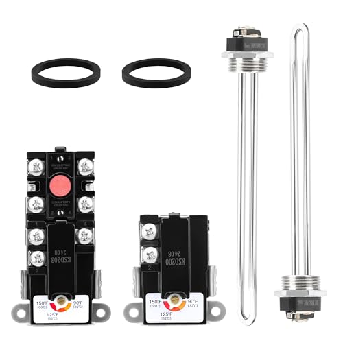 NISHCON EWH-01 Electric Water Heater Tune-Up Kit with 2 Elements & Thermostats
