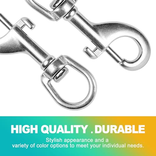 KornaDoz Heavy Duty 3.5 Inch Swivel Snap Hooks for Dog Leashes & Pet Collars